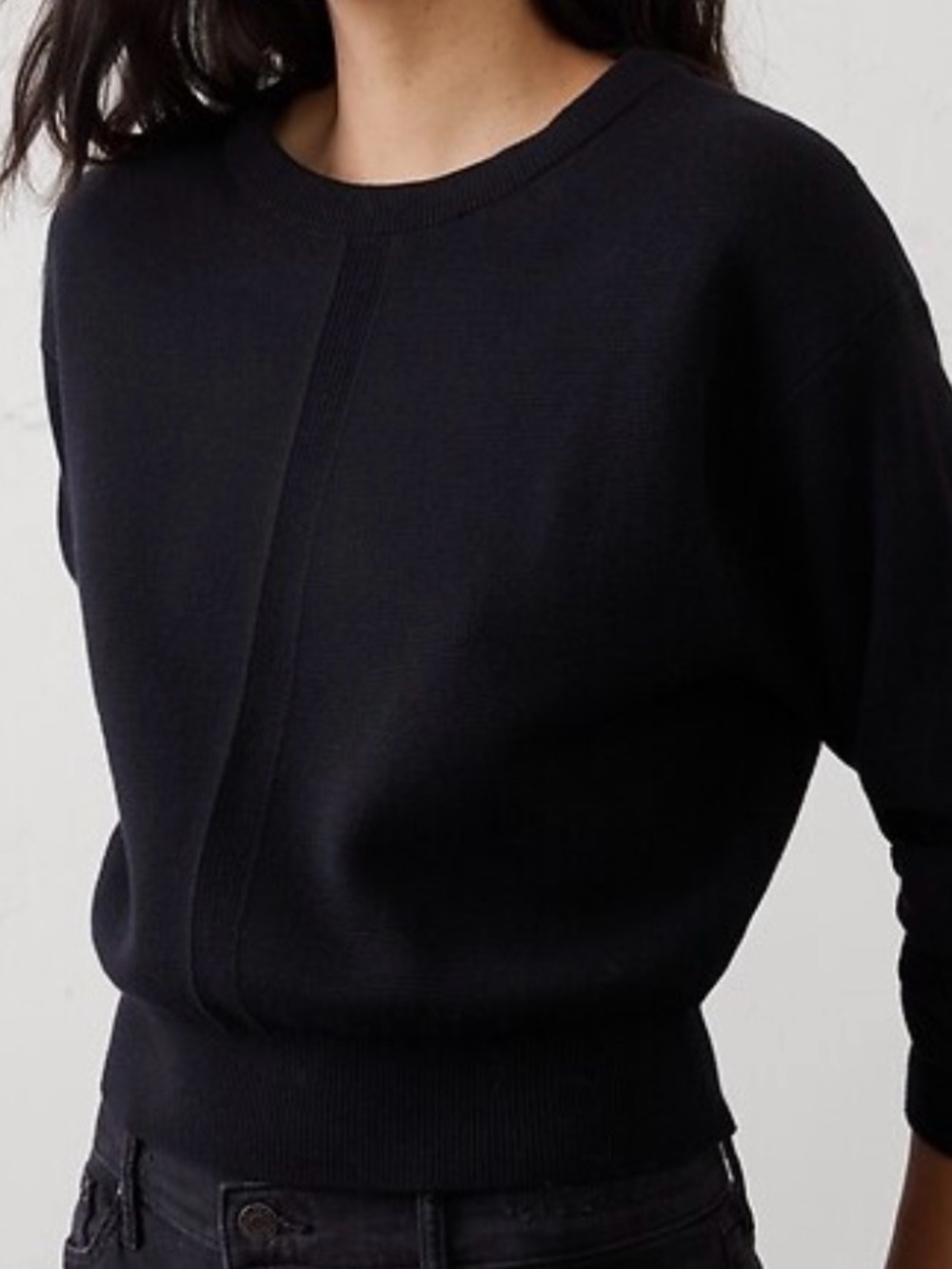 The reset black knit sweater 100% wool size S